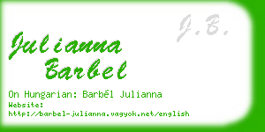 julianna barbel business card